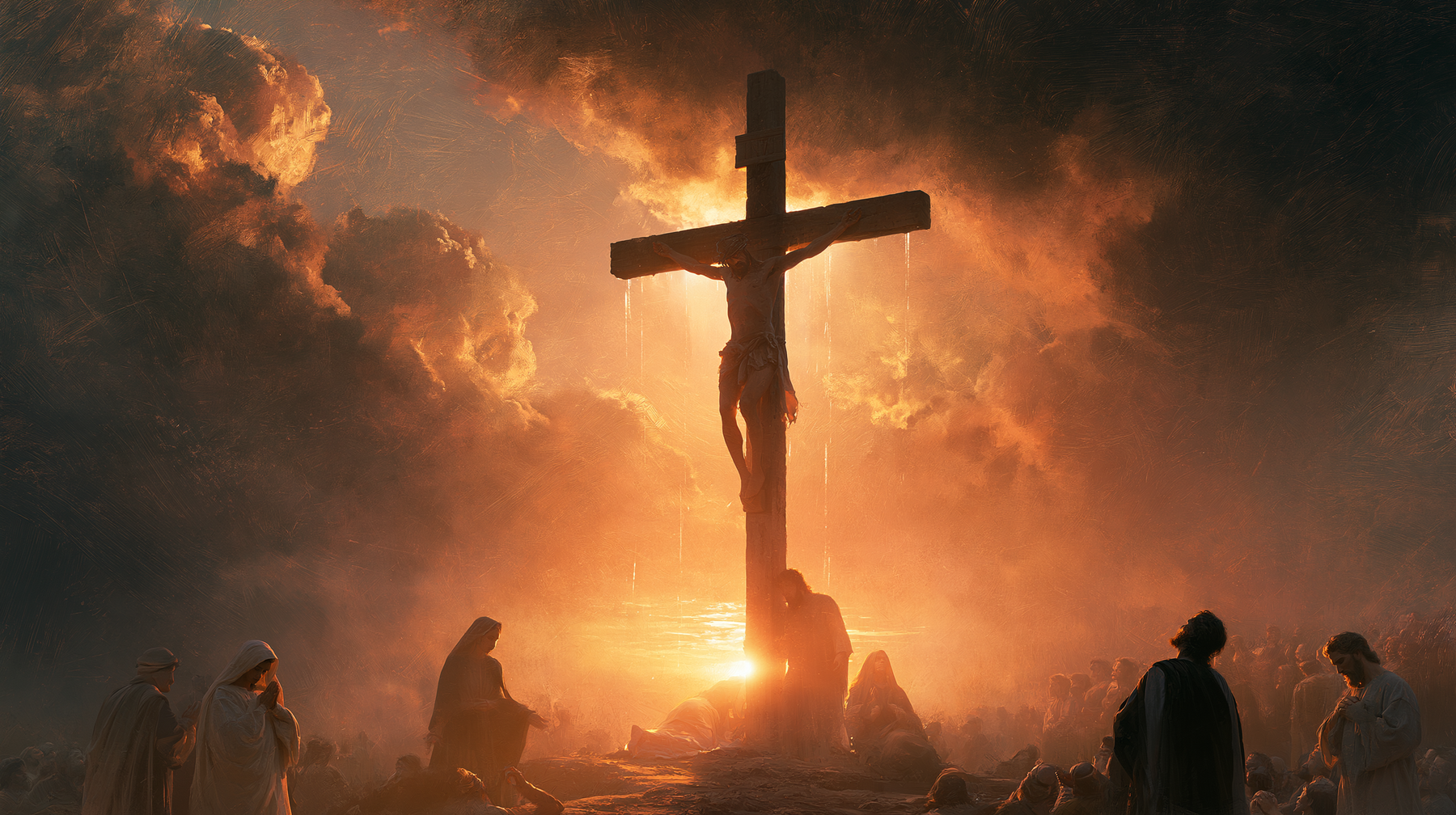 La Crucifixion — Vue monumentale sacrée · Paysage n° 10 — aperçu de la finition sélectionnée