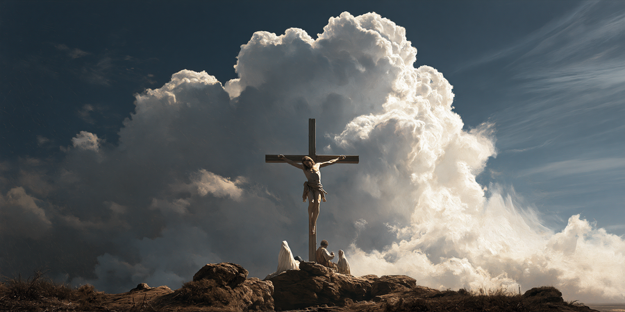 La Crucifixion — Vue monumentale sacrée · Paysage n° 11