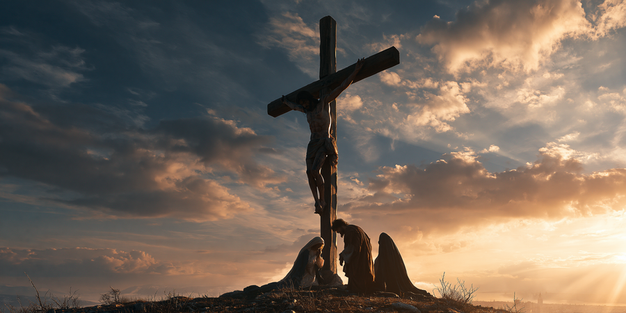 La Crucifixion — Vue monumentale sacrée · Paysage n° 12
