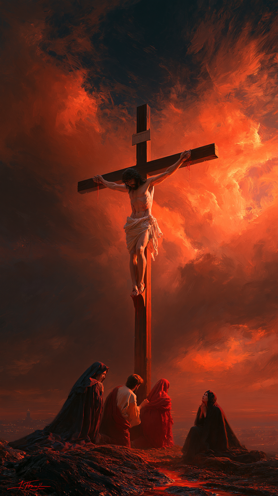 La Crucifixion — Vue monumentale sacrée · Portrait n° 2