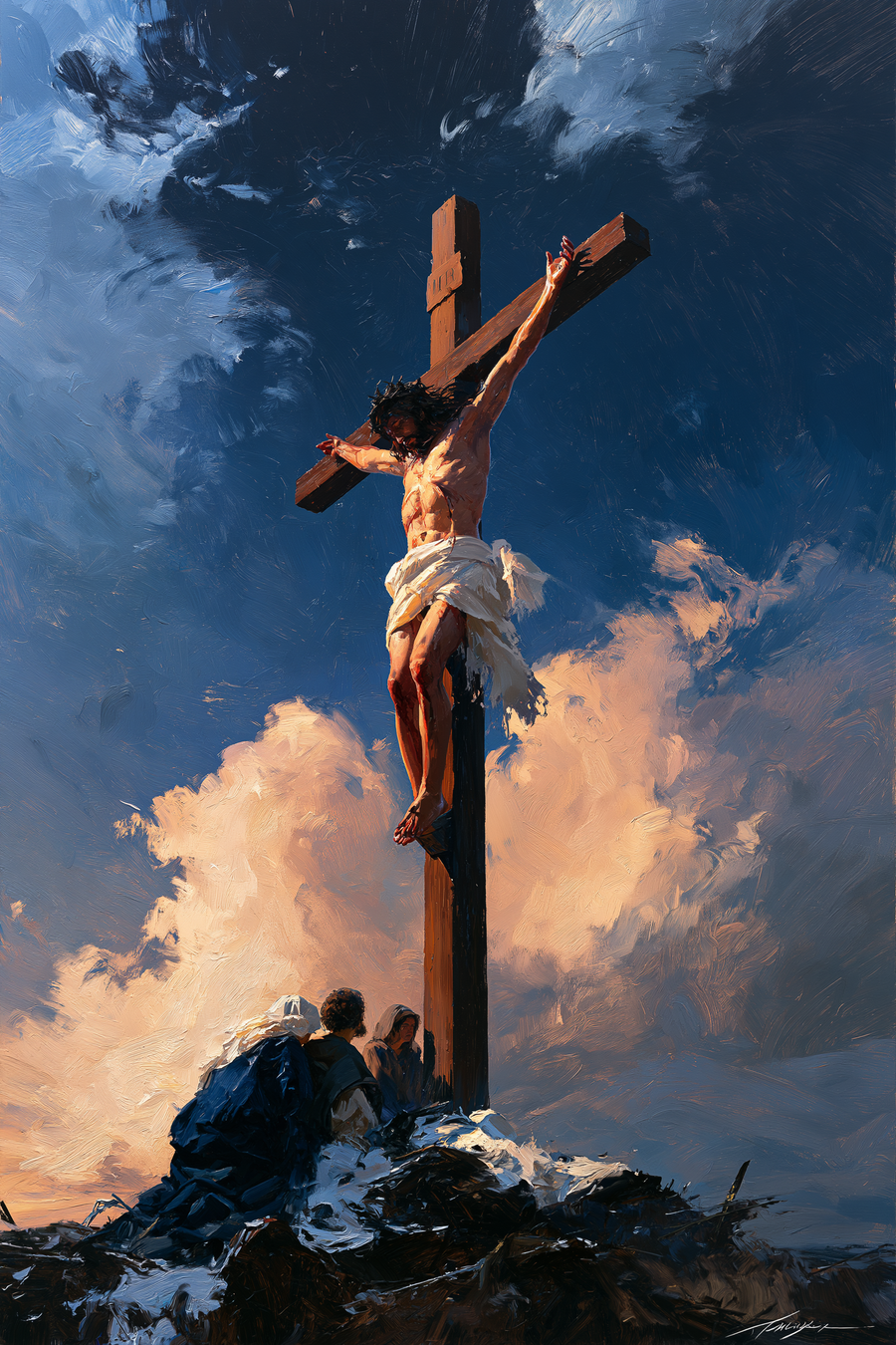 La Crucifixion — Vue monumentale sacrée · Portrait n° 3