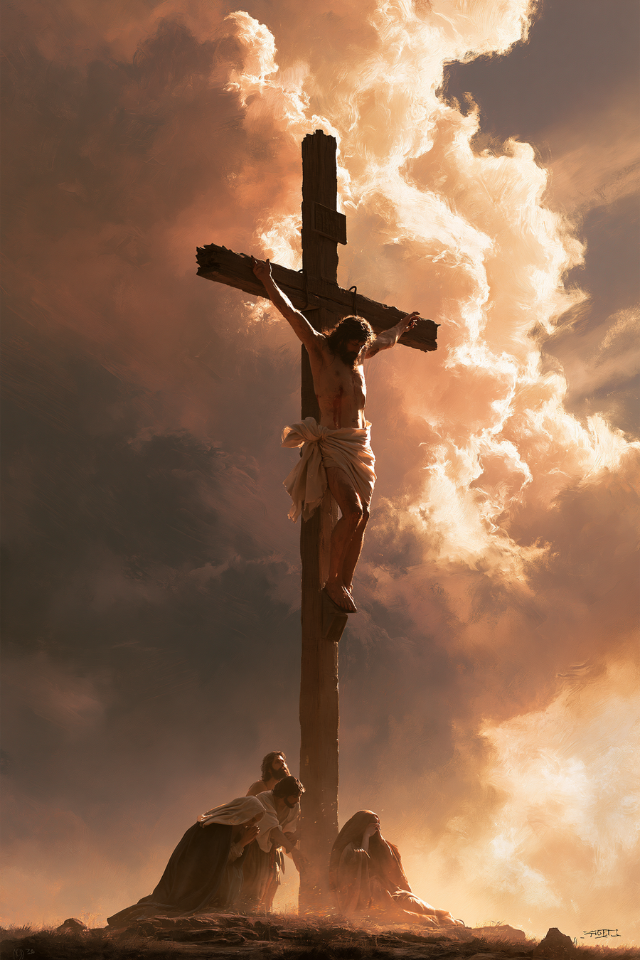 La Crucifixion — Vue monumentale sacrée · Portrait n° 4