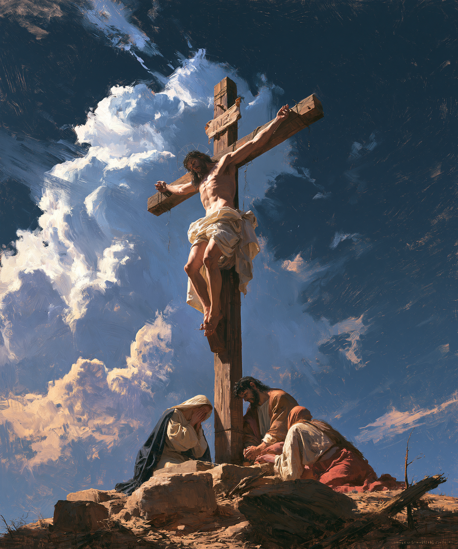 La Crucifixion — Vue monumentale sacrée · Portrait n° 10