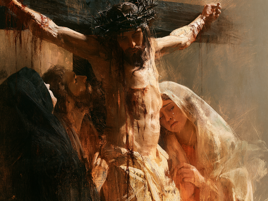 La Crucifixion — Vue rapprochée psychologique · Paysage n° 3
