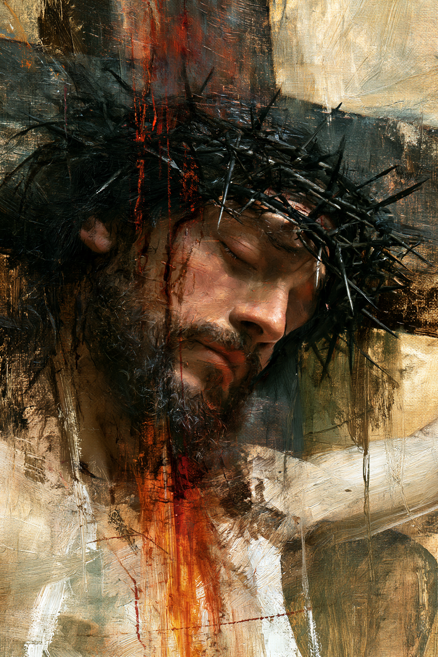 La Crucifixion — Vue rapprochée psychologique · Portrait n° 3