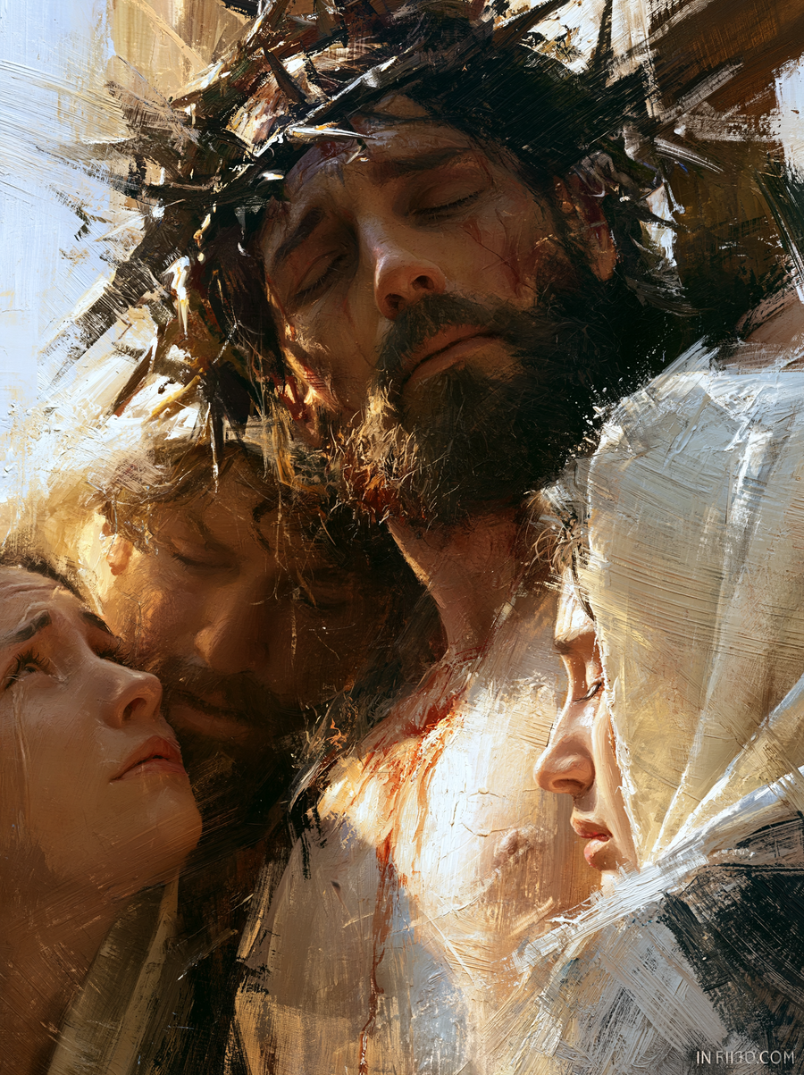 La Crucifixion — Vue rapprochée psychologique · Portrait n° 4