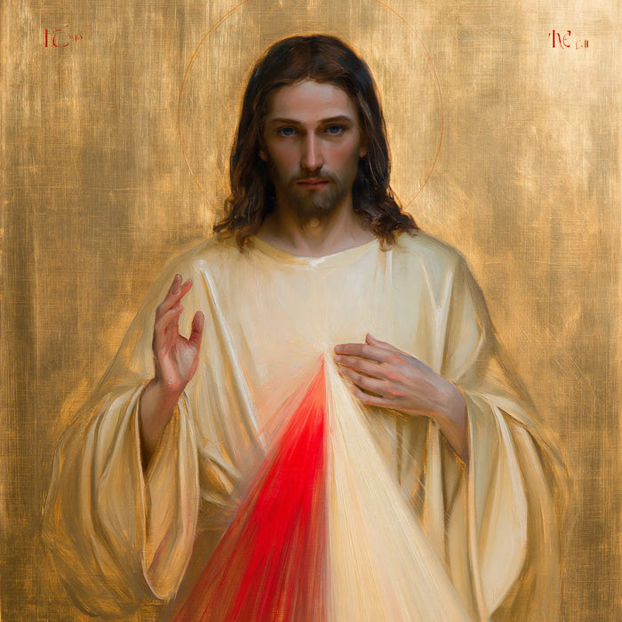 Divine Mercy Jesus - Contemporary Byzantine · Square n° 4