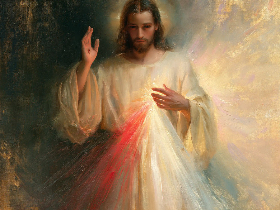 Divine Mercy Jesus - Impressionist · Landscape n° 2