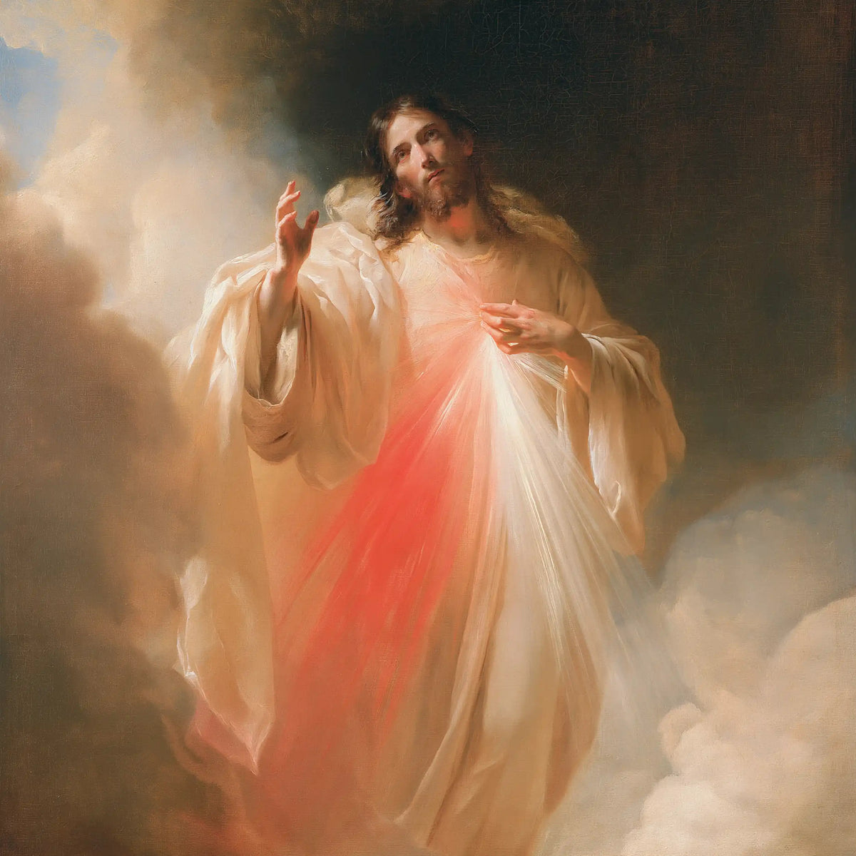 Divine Mercy Jesus — The Gaze into the Pale Opening