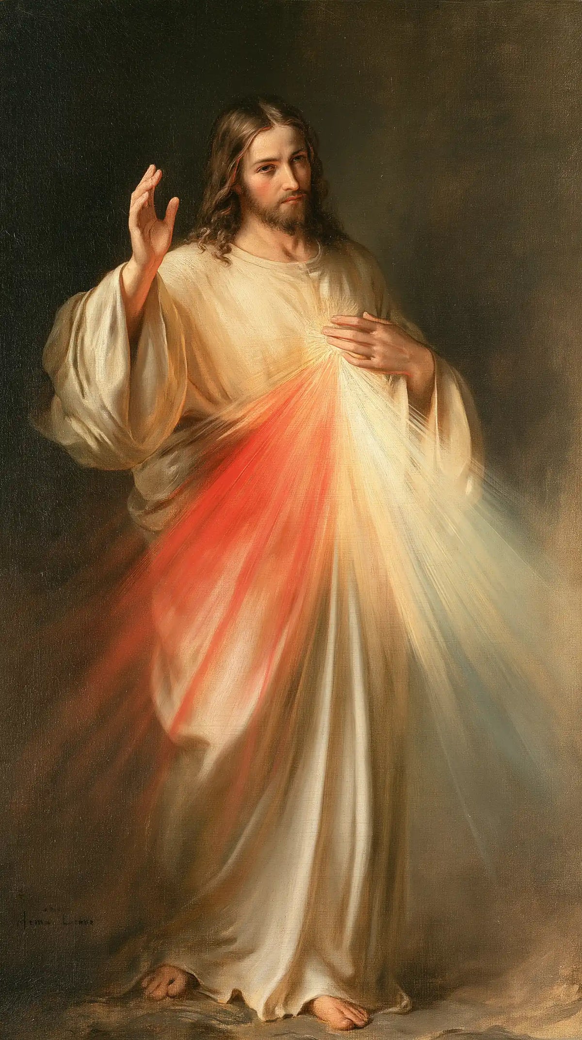 Divine Mercy Jesus — The Blessing at the Edge of Earth
