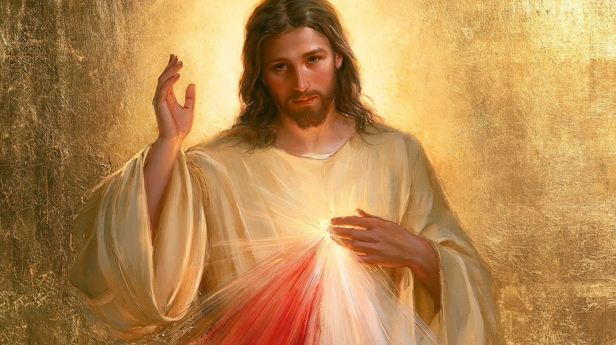 Divine Mercy Jesus — The Face in the Quiet Gleam