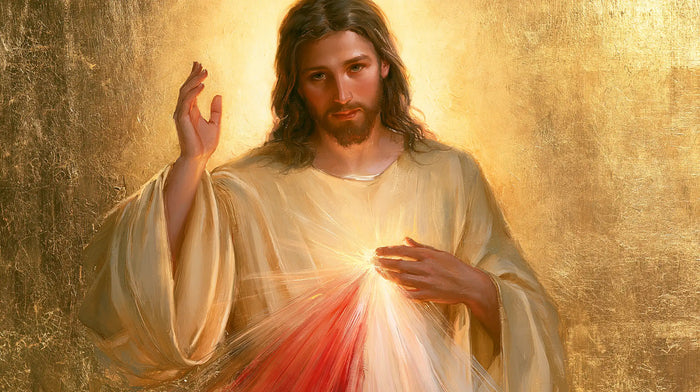 Divine Mercy Jesus — The Face in the Quiet Gleam