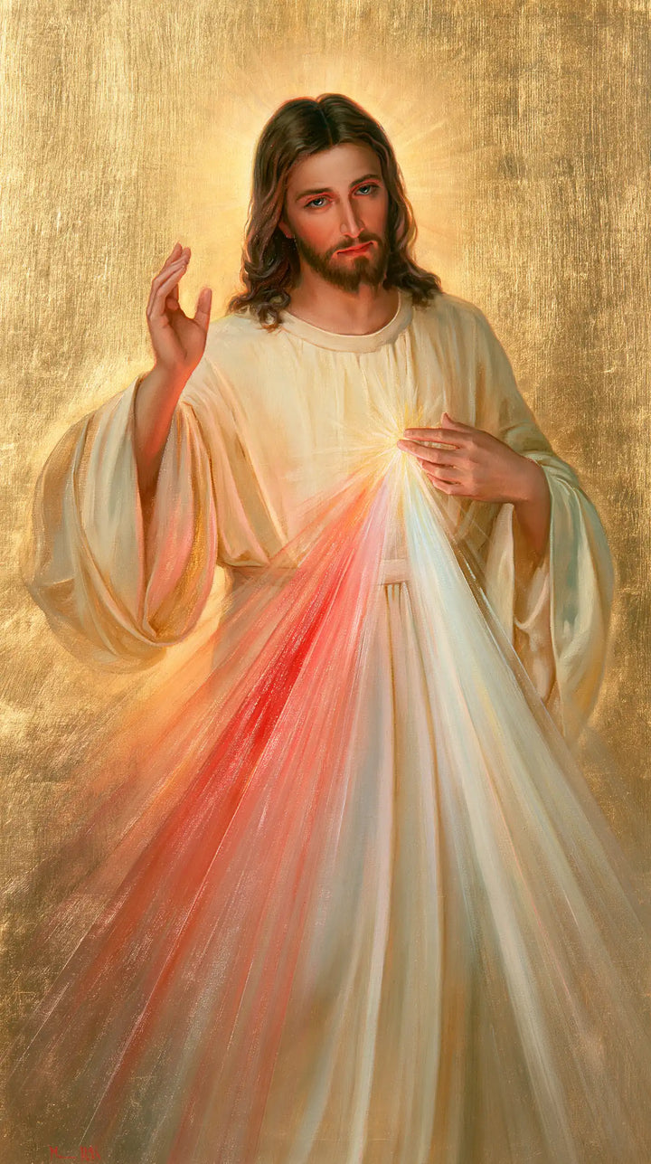 Divine Mercy Jesus - Sacred Gold · Portrait n° 14
