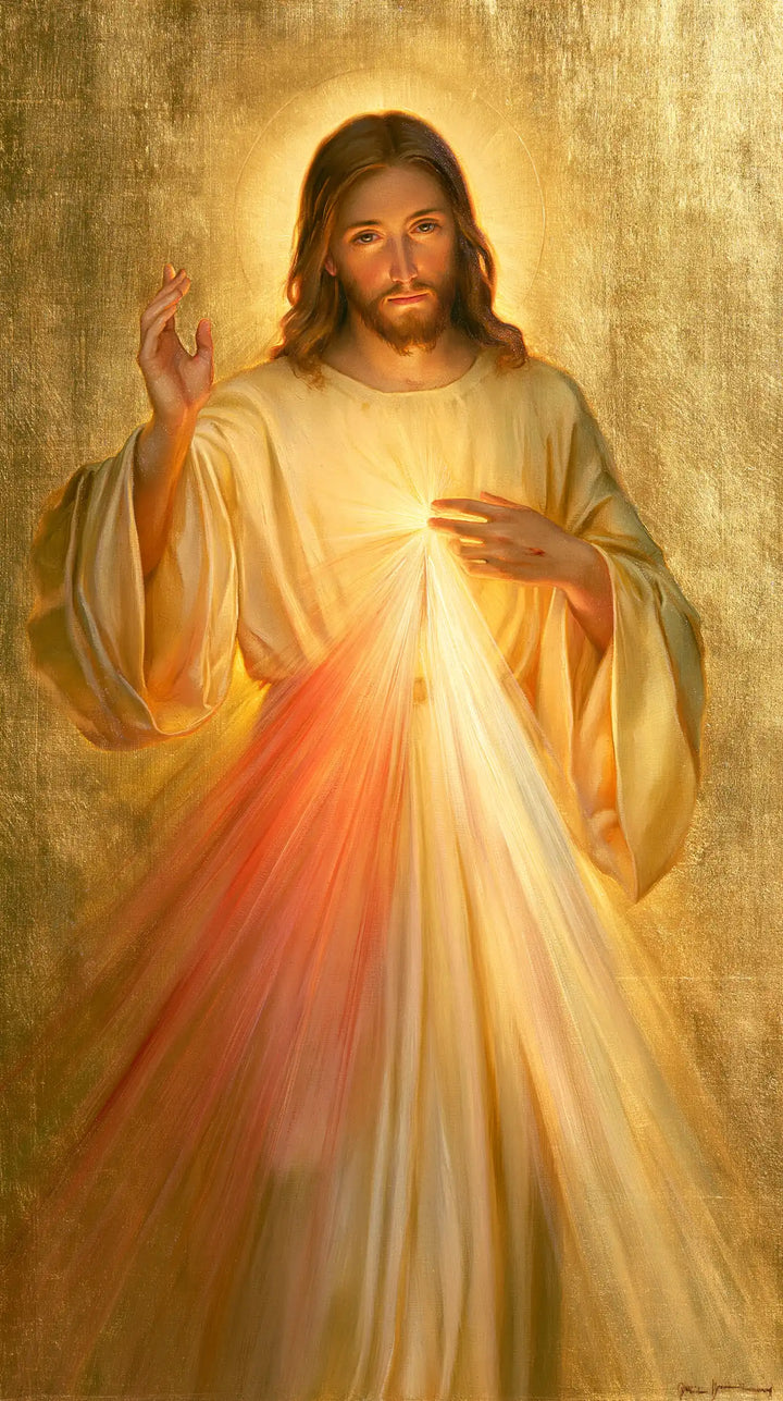 Divine Mercy Jesus - Sacred Gold · Portrait n° 16