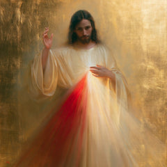 Divine Mercy Jesus — Grace in the Golden Half-Light