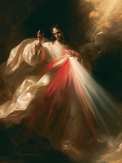 Divine Mercy Jesus — The Flight of White Folds