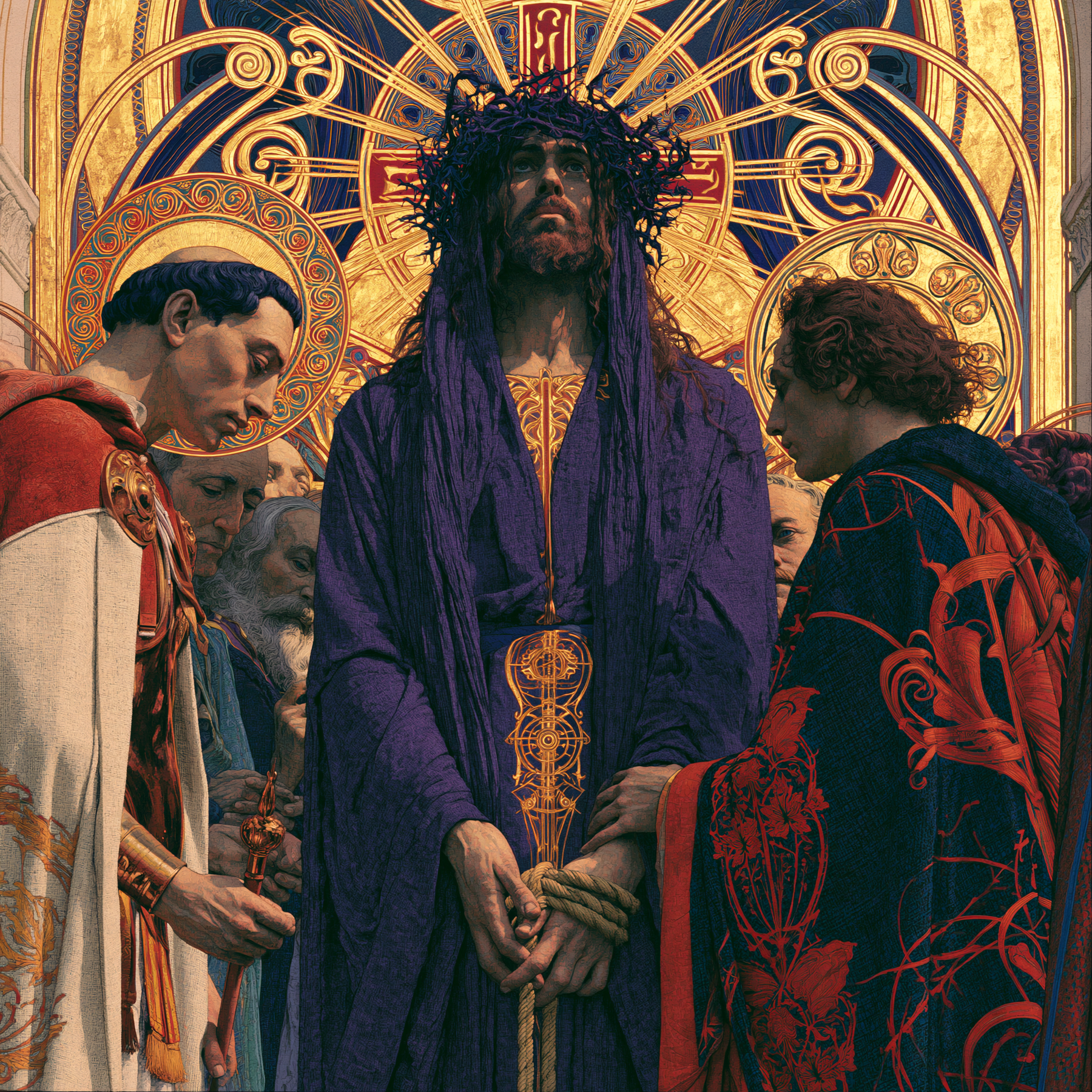 Ecce Homo — Art nouveau sacré · Carré n° 2 — aperçu de la finition sélectionnée