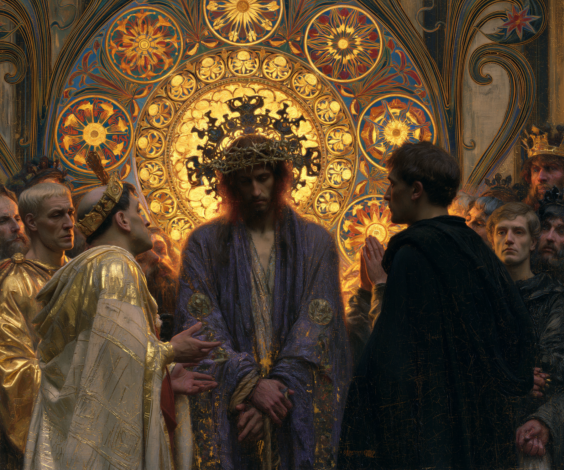 Ecce Homo — Art nouveau sacré · Paysage n° 4 — aperçu de la finition sélectionnée