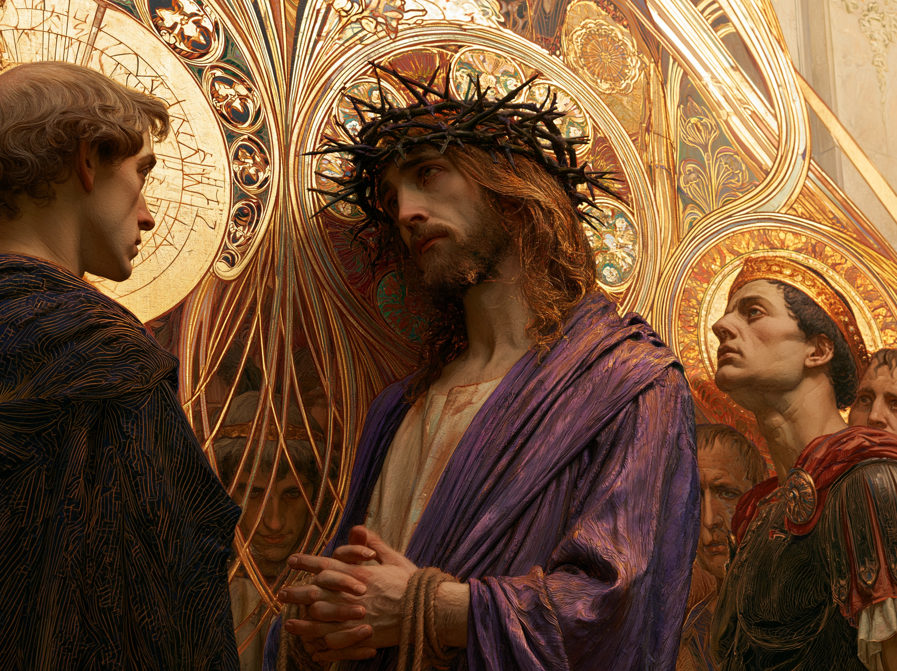 Ecce Homo — Art nouveau sacré · Paysage n° 7 — aperçu de la finition sélectionnée