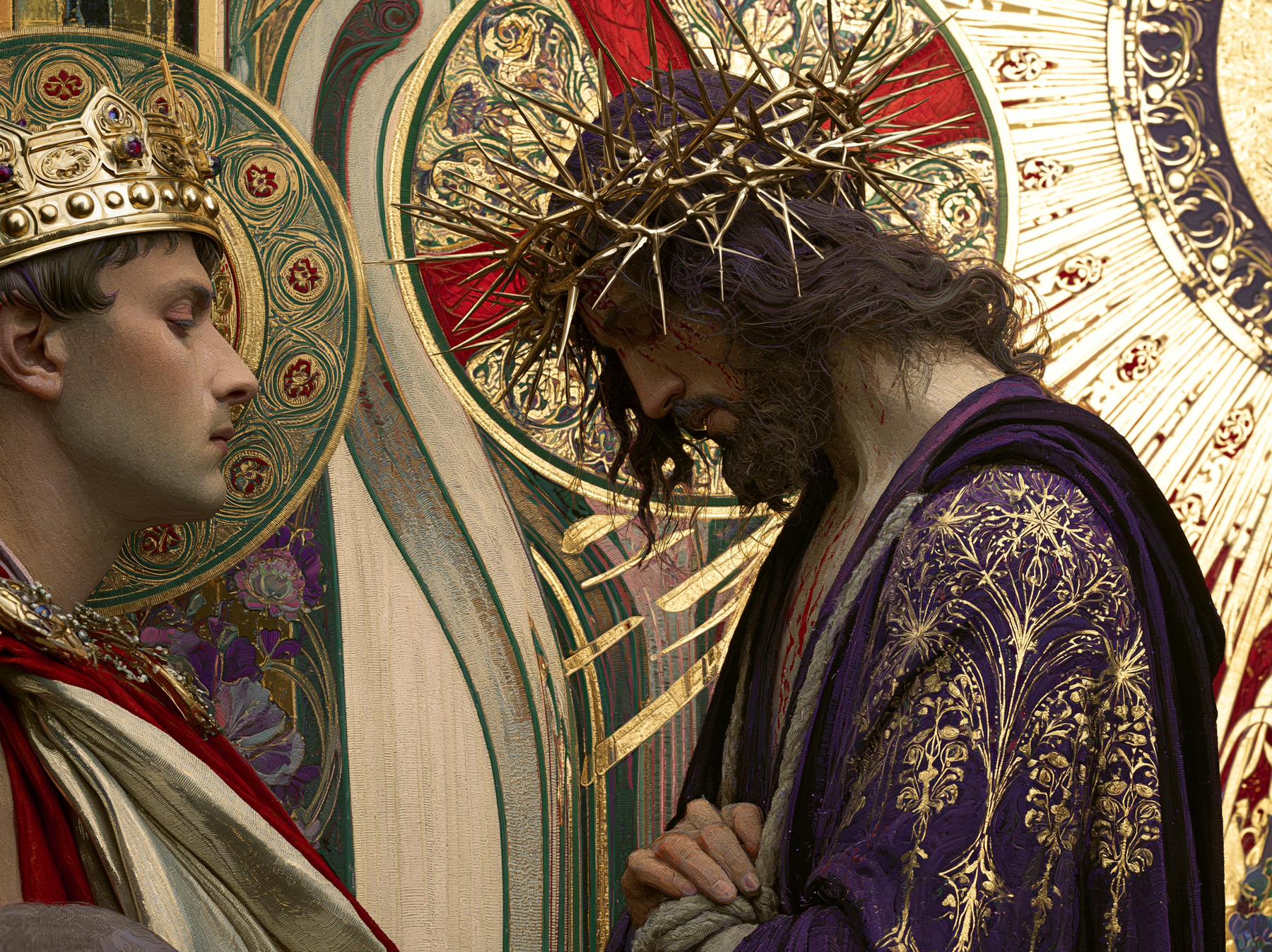 Ecce Homo — Art nouveau sacré · Paysage n° 9 — aperçu de la finition sélectionnée