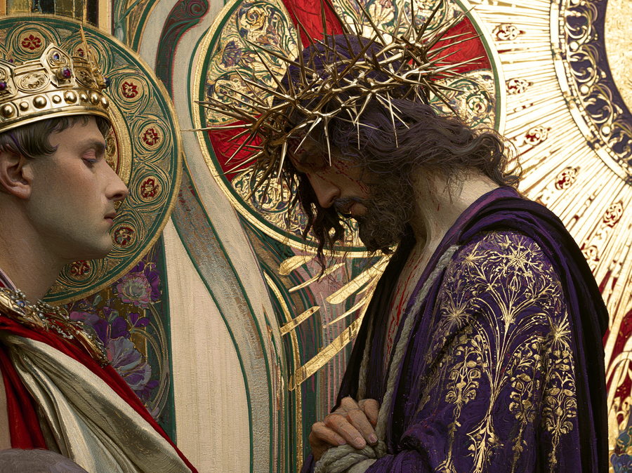 Ecce Homo — Art nouveau sacré · Paysage n° 9