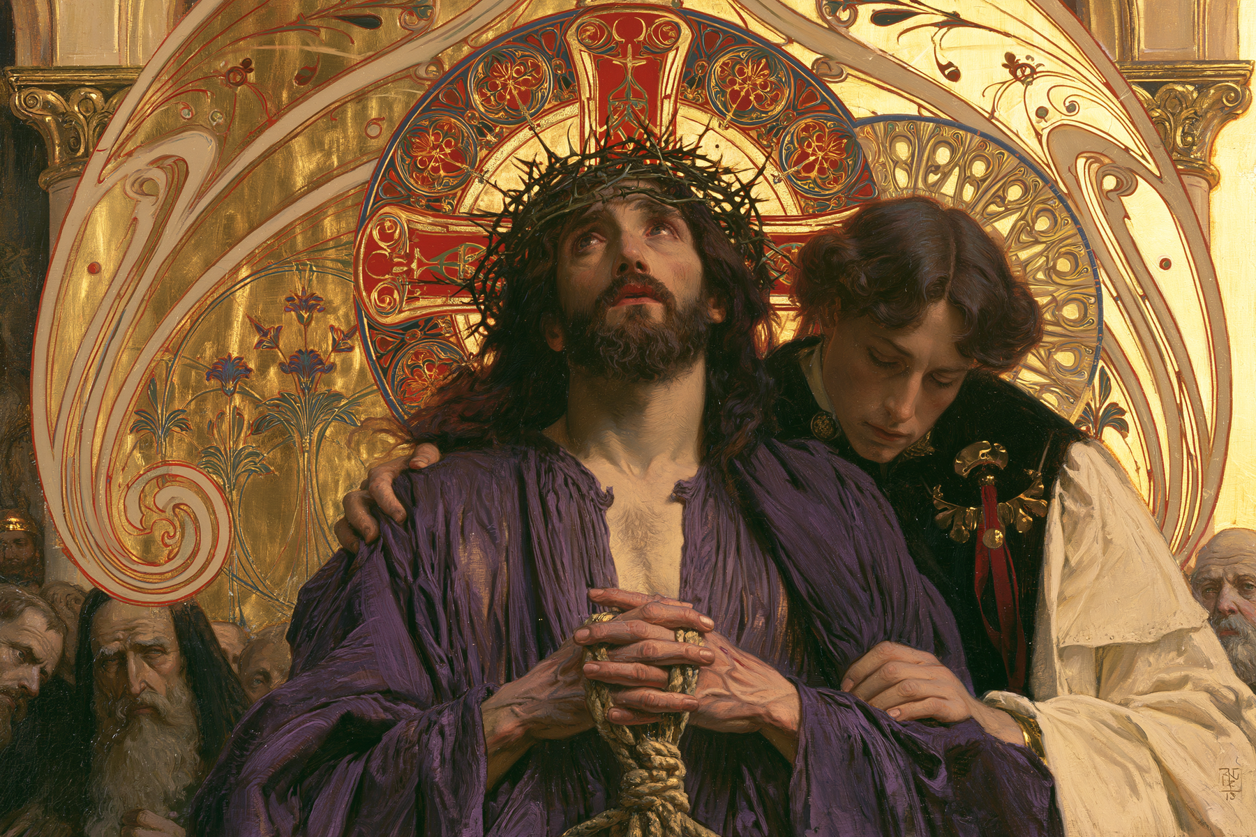 Ecce Homo — Art nouveau sacré · Paysage n° 15 — aperçu de la finition sélectionnée