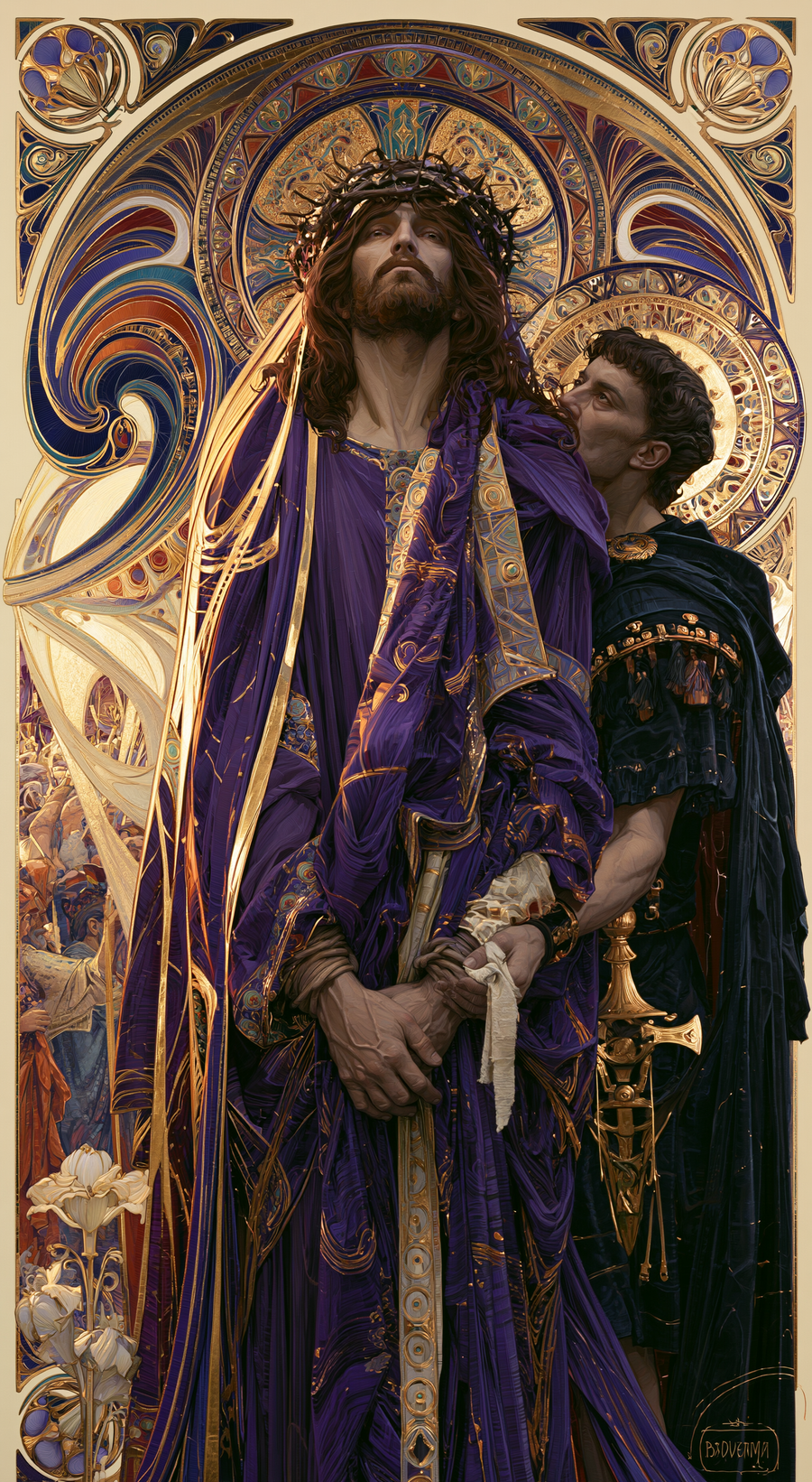 Ecce Homo — Art nouveau sacré · Portrait n° 5