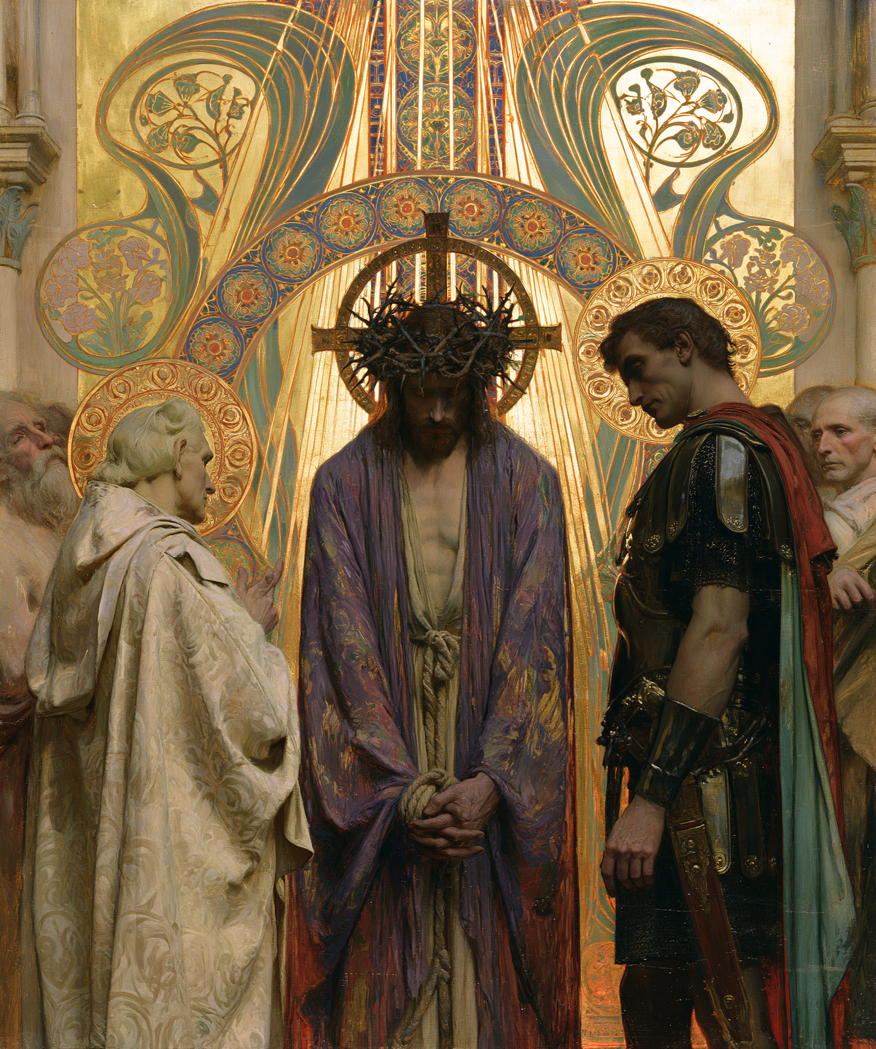 Ecce Homo — Art nouveau sacré · Portrait n° 21 — aperçu de la finition sélectionnée