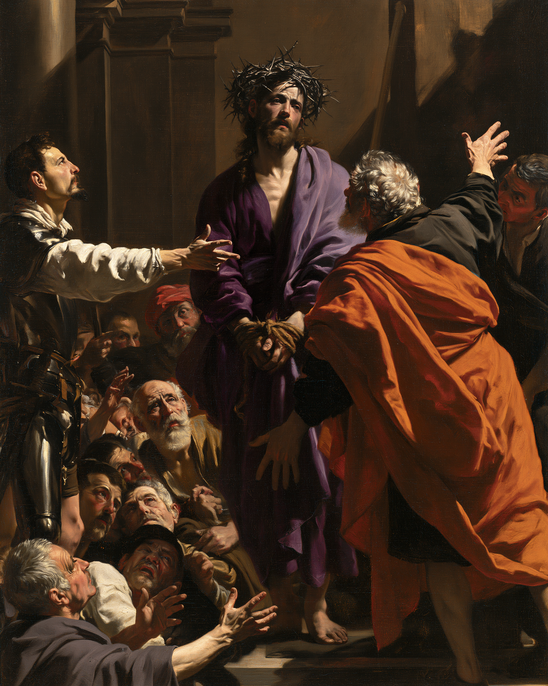 Ecce Homo — Baroque théâtral · Portrait n° 23 — aperçu de la finition sélectionnée
