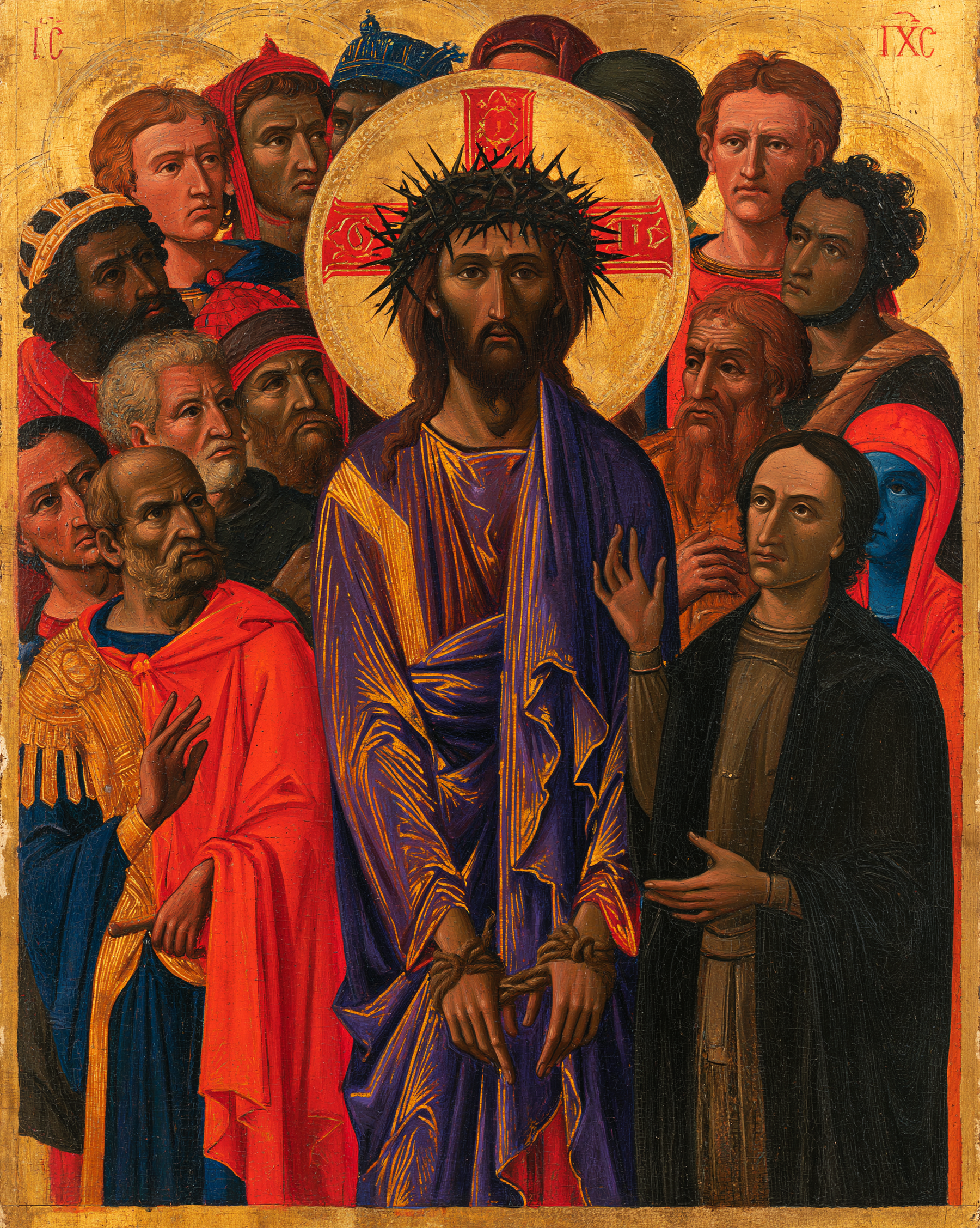 Ecce Homo — Byzantin contemporain · Portrait n° 34 — aperçu de la finition sélectionnée