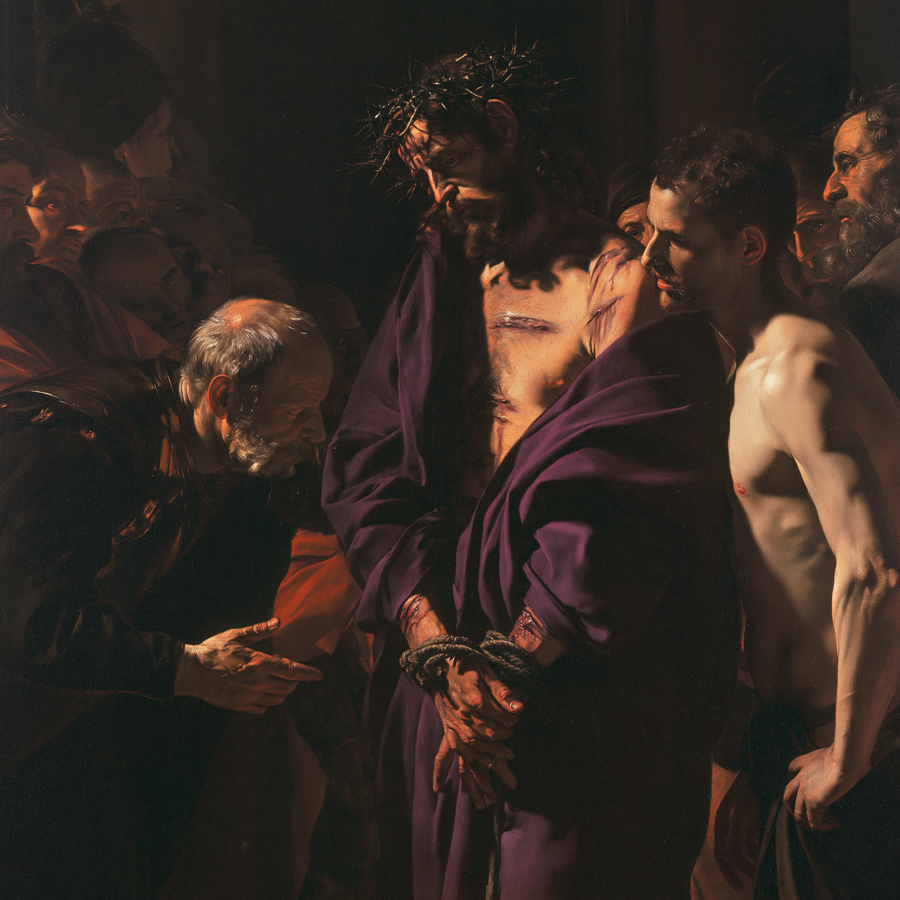 Ecce Homo — Caravage - ténébrisme · Carré n° 3 — aperçu de la finition sélectionnée
