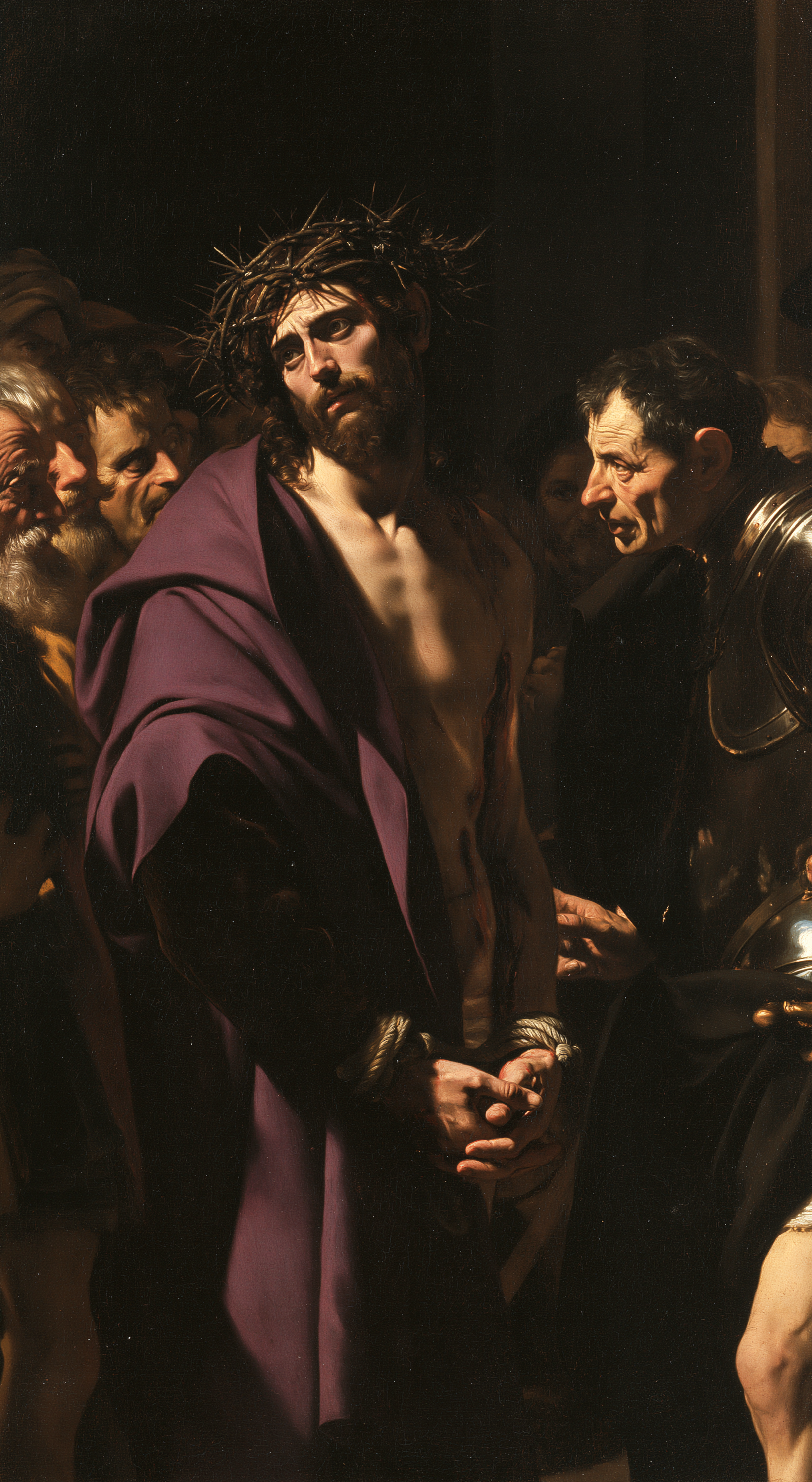 Ecce Homo — Caravage - ténébrisme · Portrait n° 7 — aperçu de la finition sélectionnée
