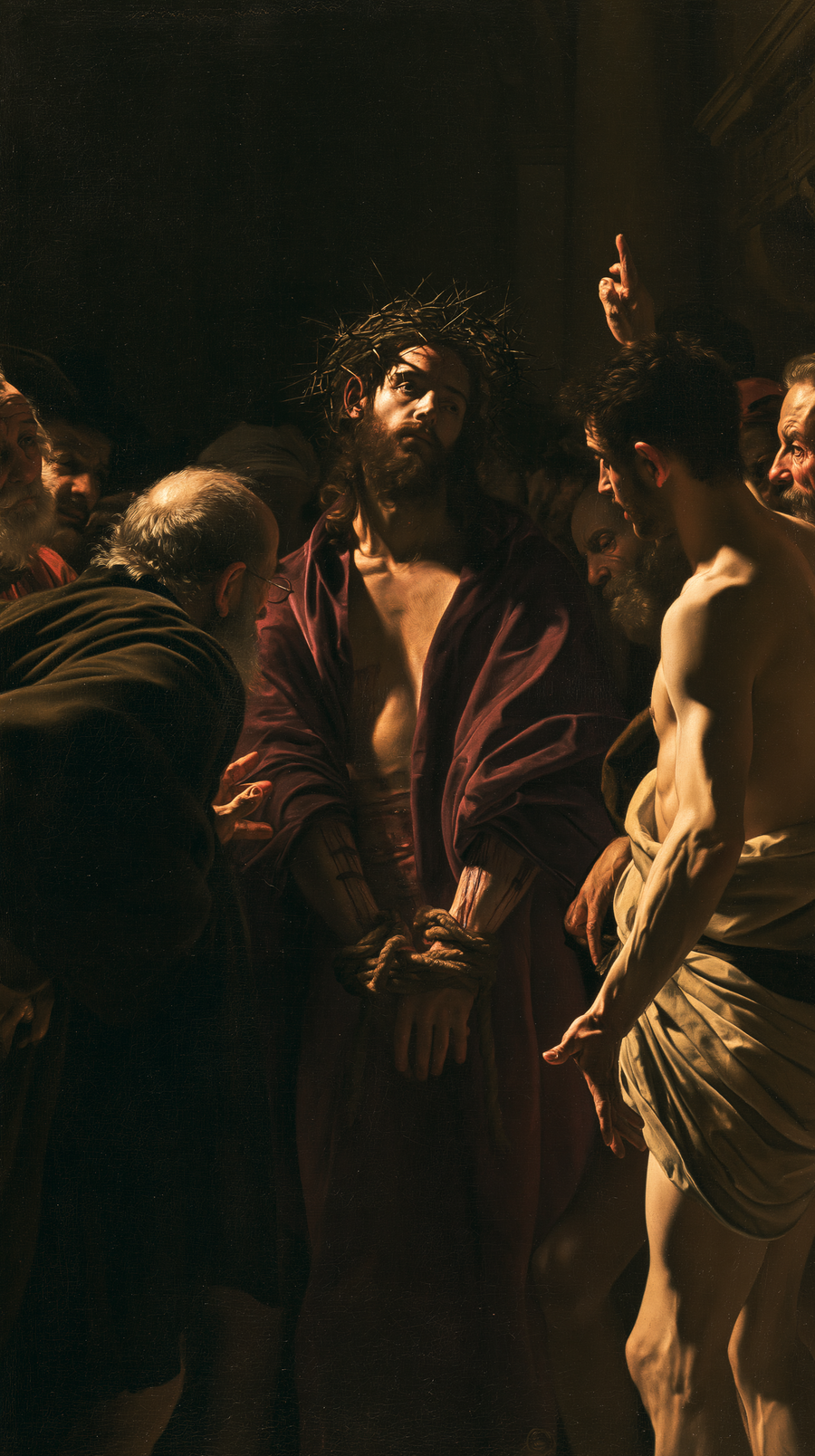 Ecce Homo — Caravage - ténébrisme · Portrait n° 10