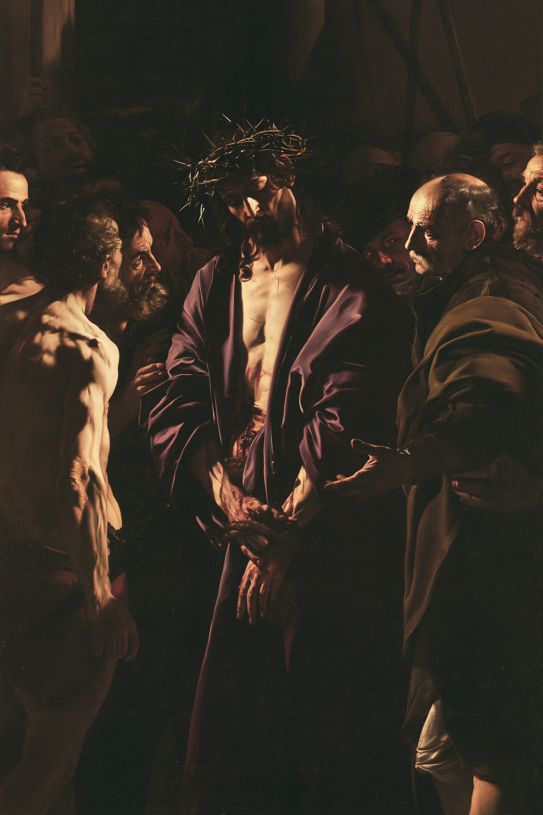 Ecce Homo — Caravage - ténébrisme · Portrait n° 12 — aperçu de la finition sélectionnée