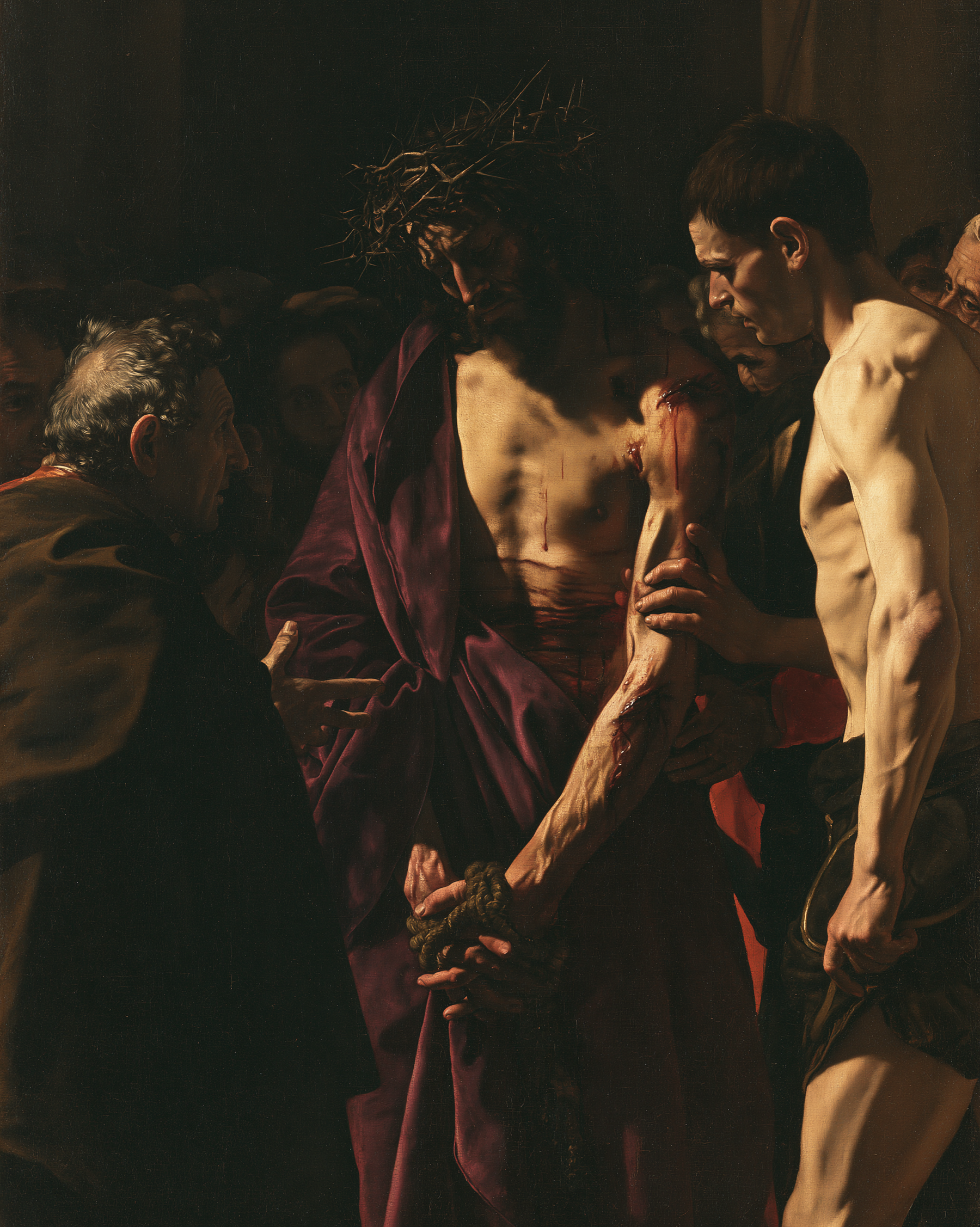 Ecce Homo — Caravage - ténébrisme · Portrait n° 21 — aperçu de la finition sélectionnée