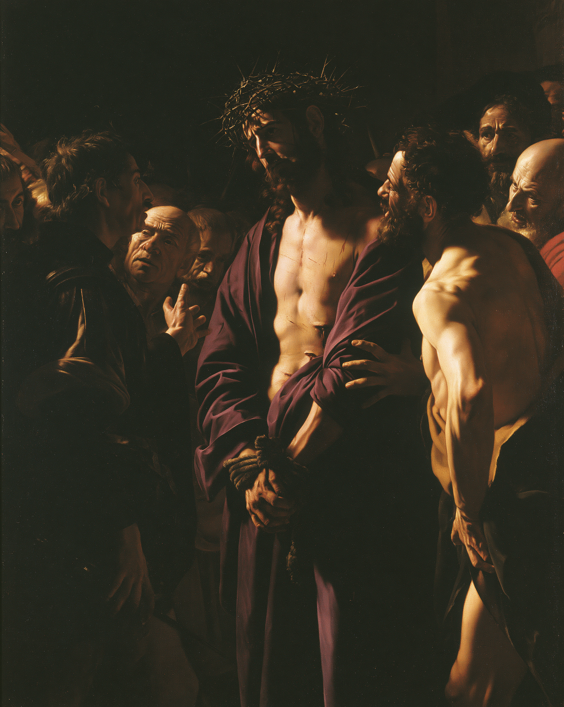 Ecce Homo — Caravage - ténébrisme · Portrait n° 22 — aperçu de la finition sélectionnée