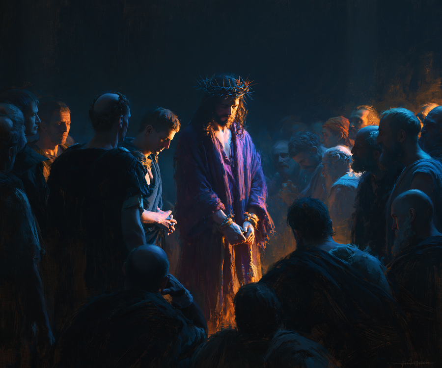 Ecce Homo — Clair-obscur bleu nuit · Paysage n° 2