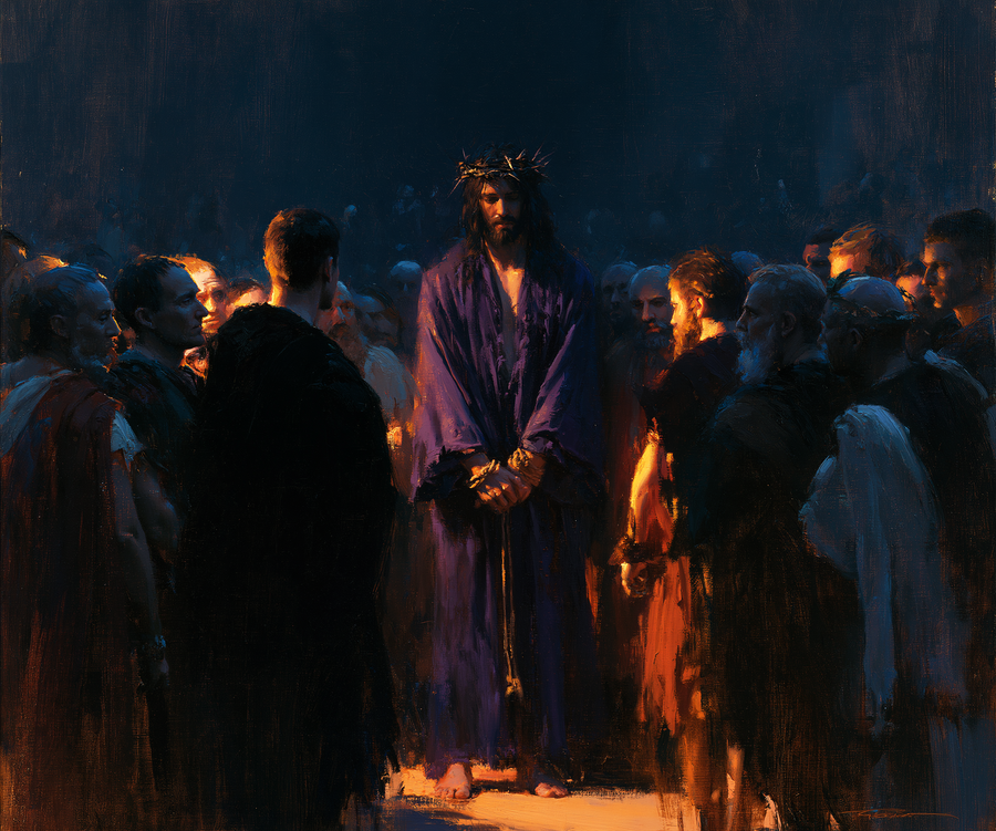 Ecce Homo — Clair-obscur bleu nuit · Paysage n° 3