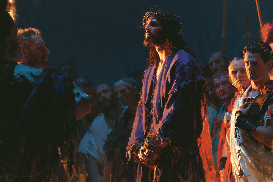 Ecce Homo — Clair-obscur bleu nuit · Paysage n° 12