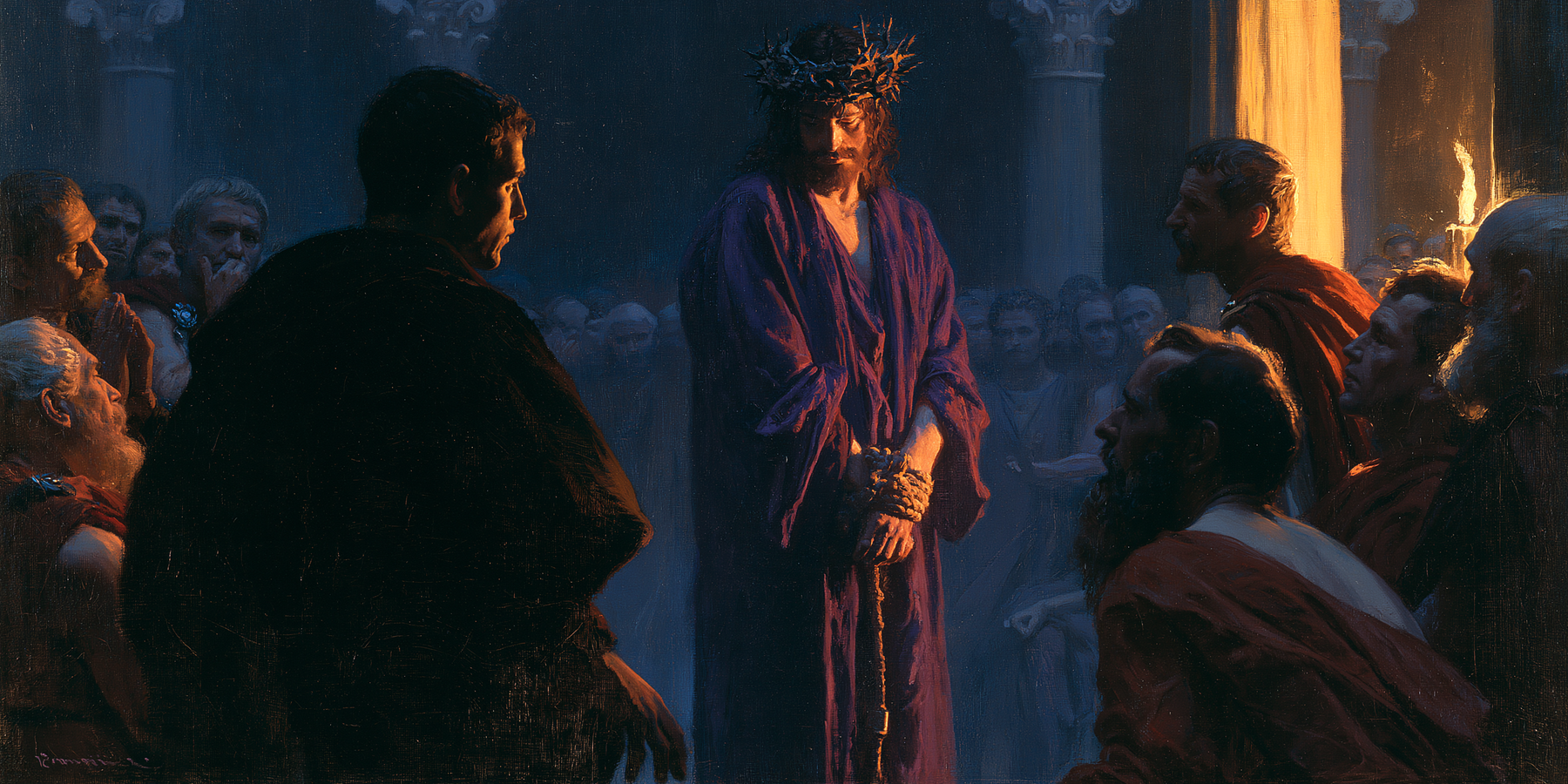Ecce Homo — Clair-obscur bleu nuit · Paysage n° 23 — aperçu de la finition sélectionnée