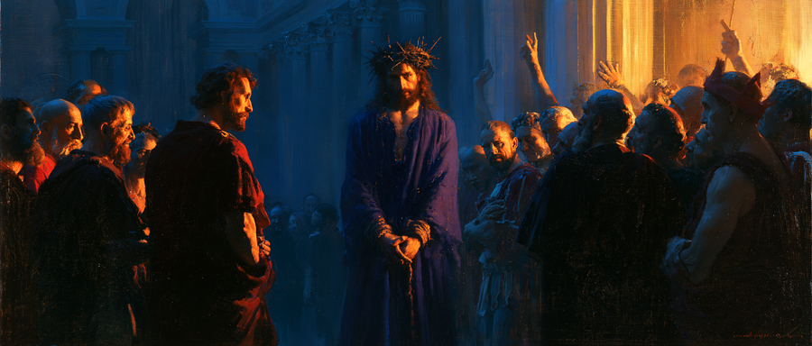 Ecce Homo — Clair-obscur bleu nuit · Paysage n° 24