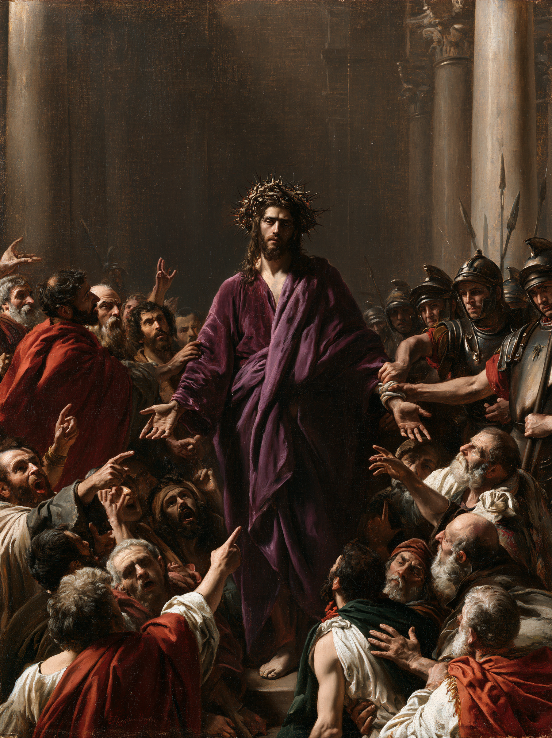 Ecce Homo — Explosion de mouvement · Portrait n° 17 — aperçu de la finition sélectionnée