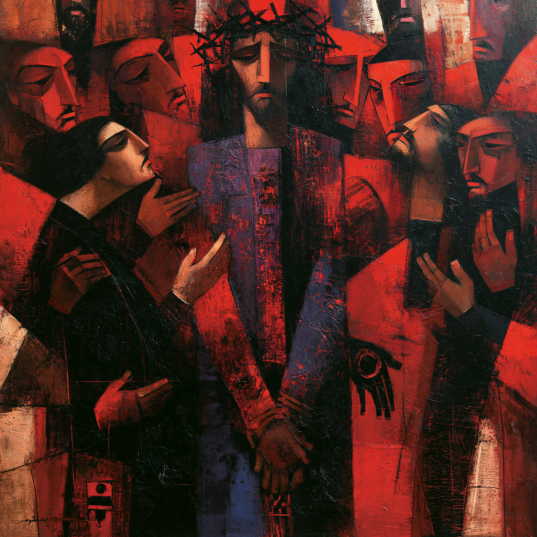 Ecce Homo — Expressionniste · Carré n° 3 — aperçu de la finition sélectionnée