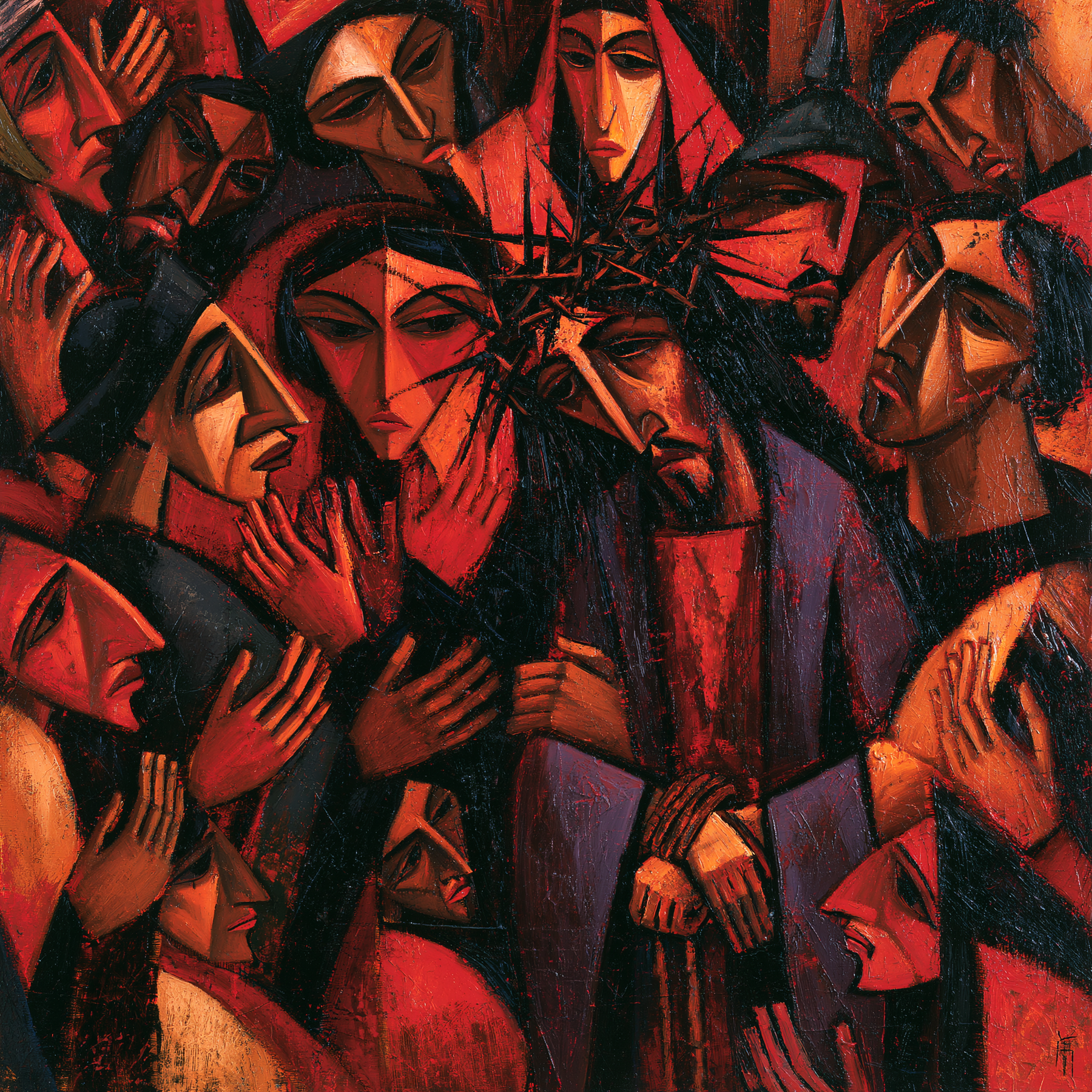 Ecce Homo — Expressionniste · Carré n° 4 — aperçu de la finition sélectionnée