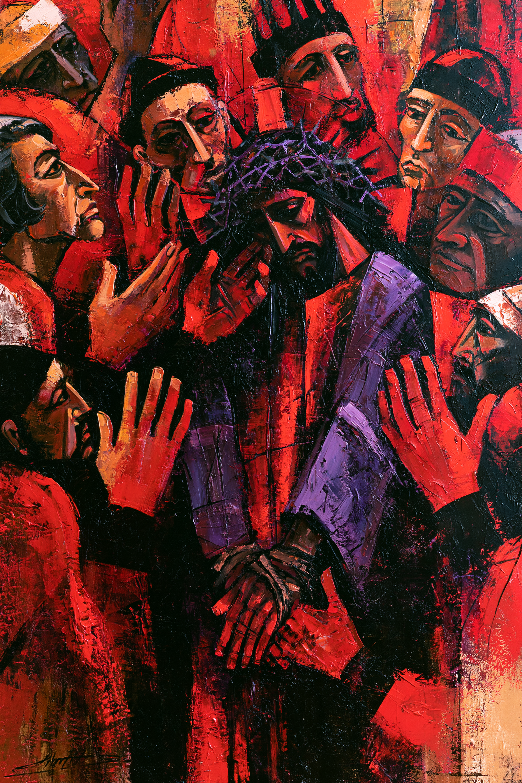 Ecce Homo — Expressionniste · Portrait n° 15 — aperçu de la finition sélectionnée