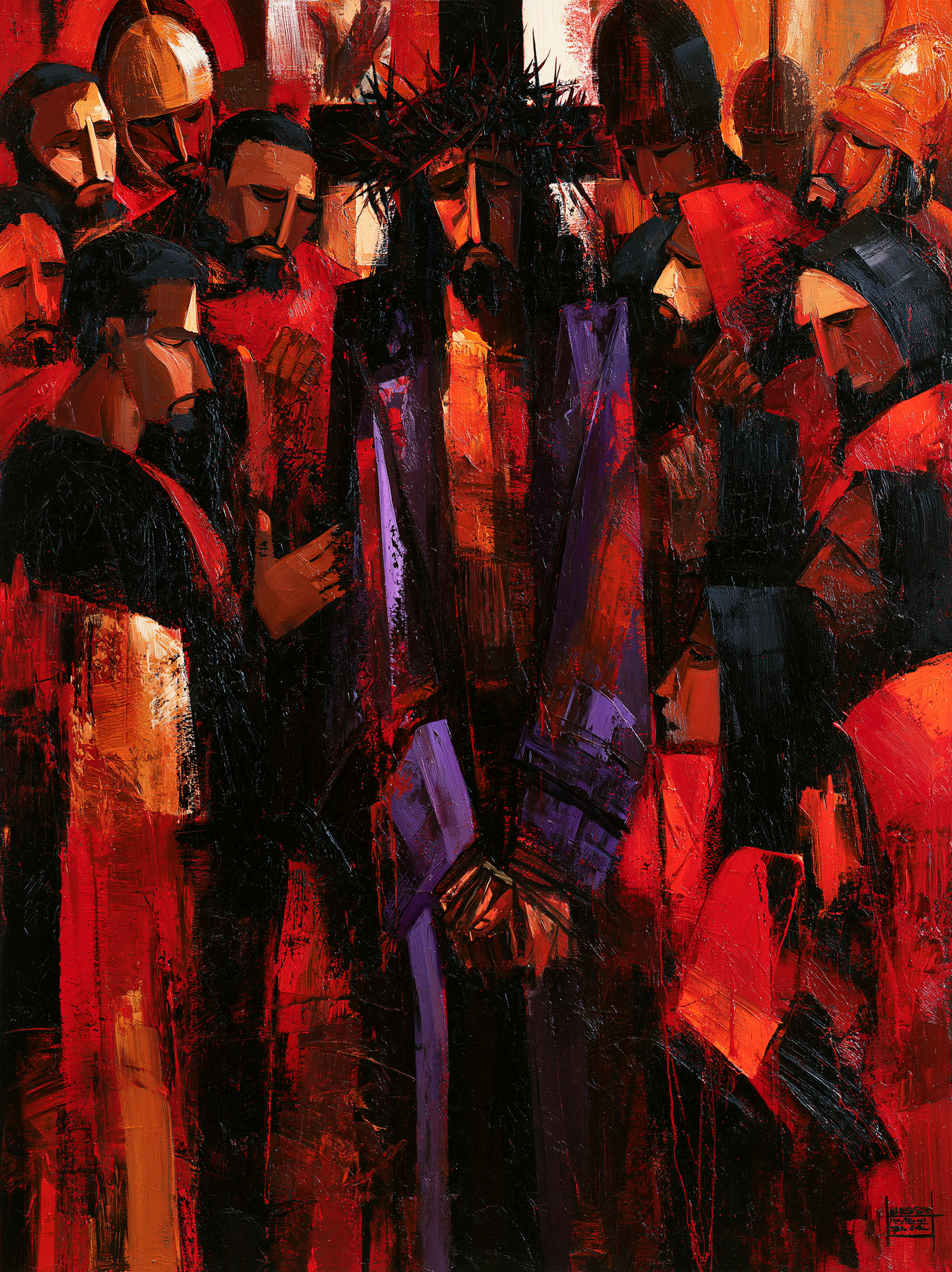 Ecce Homo — Expressionniste · Portrait n° 19 — aperçu de la finition sélectionnée