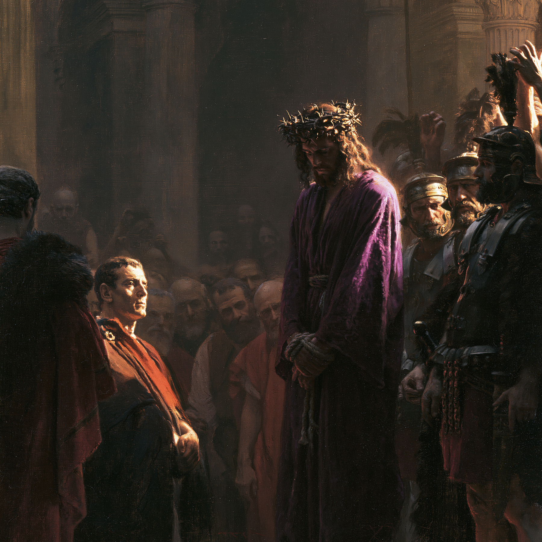 Ecce Homo — Lumière divine · Carré n° 4 — aperçu de la finition sélectionnée