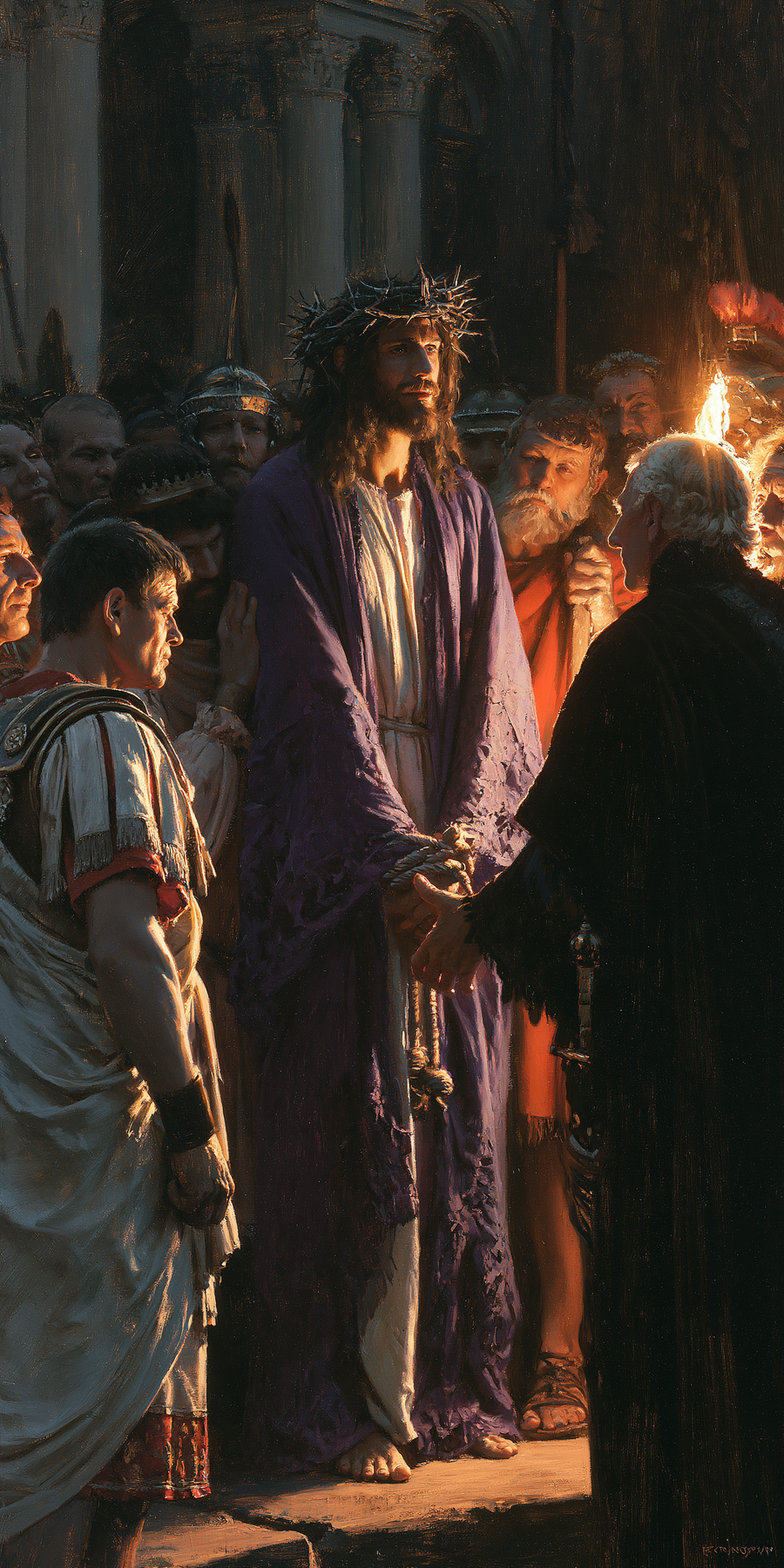 Ecce Homo — Lumière divine · Portrait n° 3