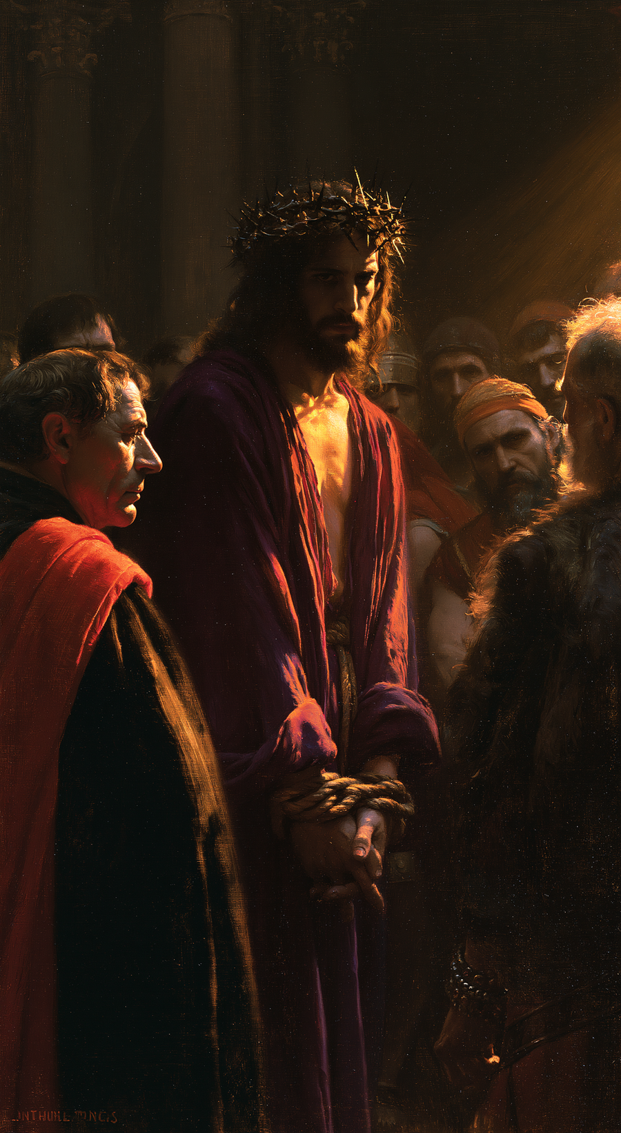Ecce Homo — Lumière divine · Portrait n° 5