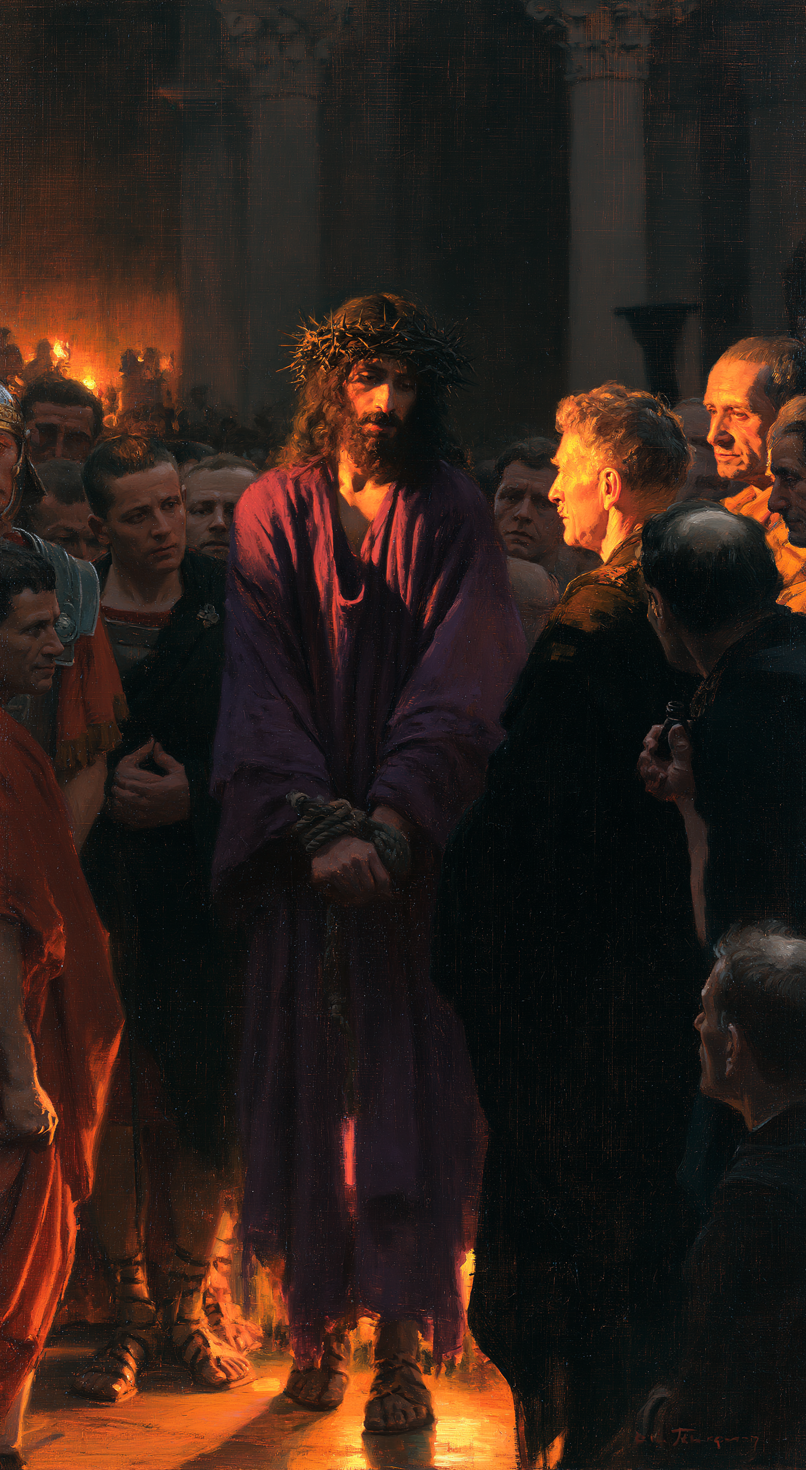 Ecce Homo — Lumière divine · Portrait n° 6 — aperçu de la finition sélectionnée